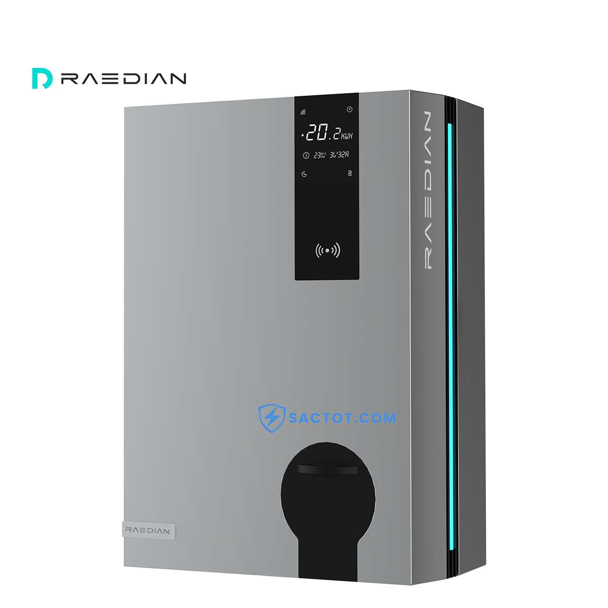 Sạc ô tô điện cố định 22kW RAEDIAN RDCC-DS-NEO (AC, 32A, 3 pha, cổng Type 2) - Ảnh 6